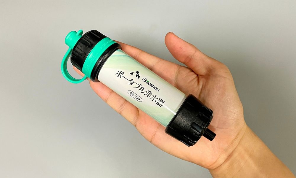 gs-289 携帯浄水器 本体 サイズ感