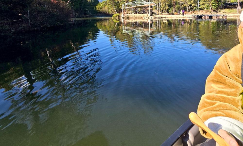 おおぐて湖キャンプ場 カヌー