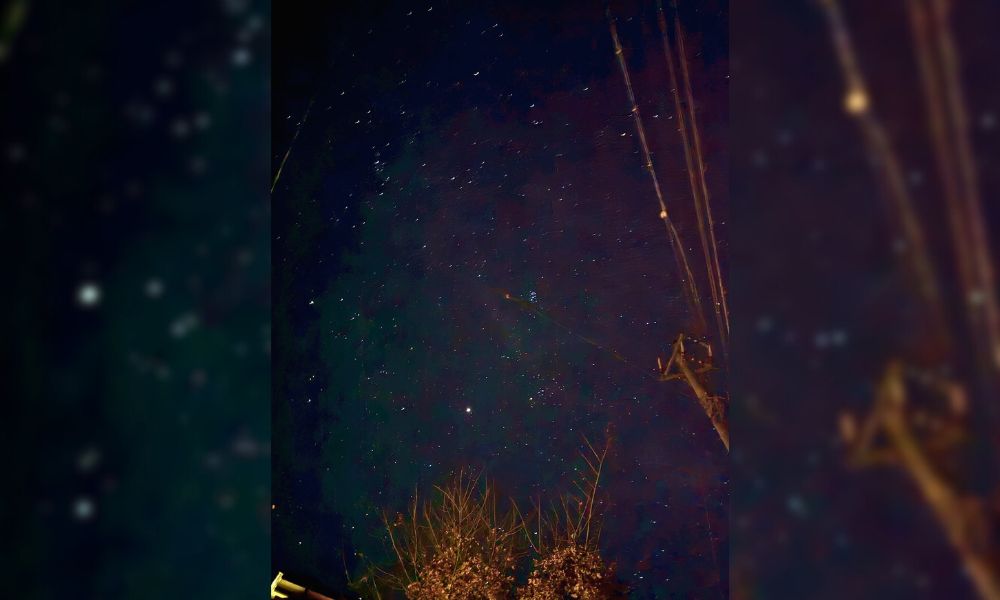 おおぐて湖キャンプ場 夜の星空