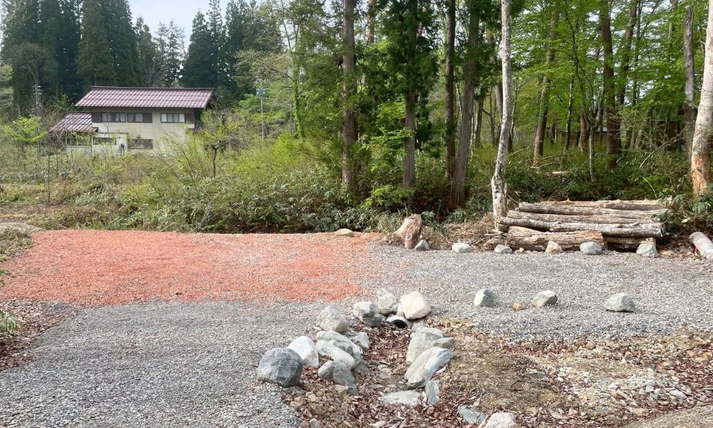 山のハコ-camp studio- リバーオートサイト2のテントスペース